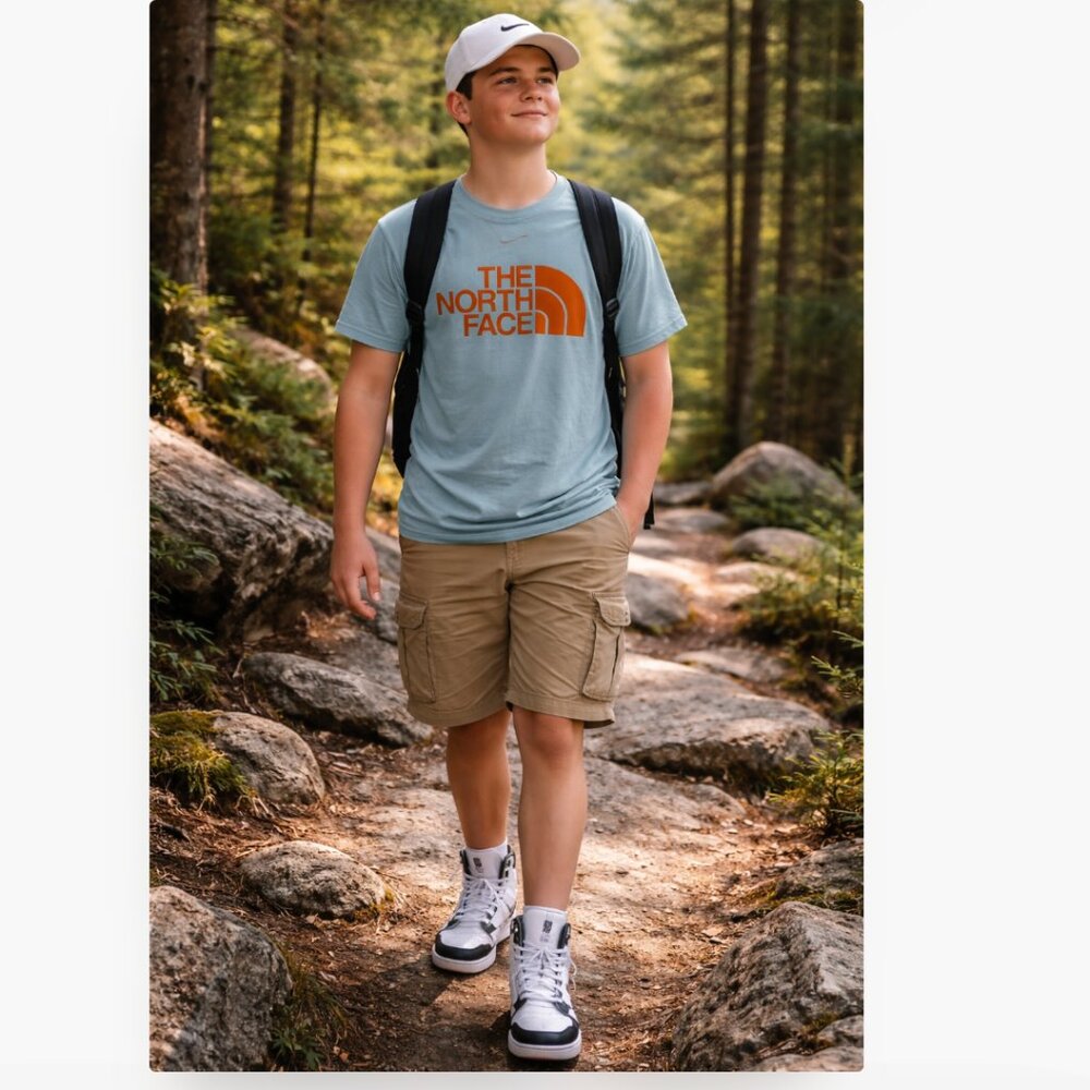 The North Face Blue Short sleeve t-shirt size Medium